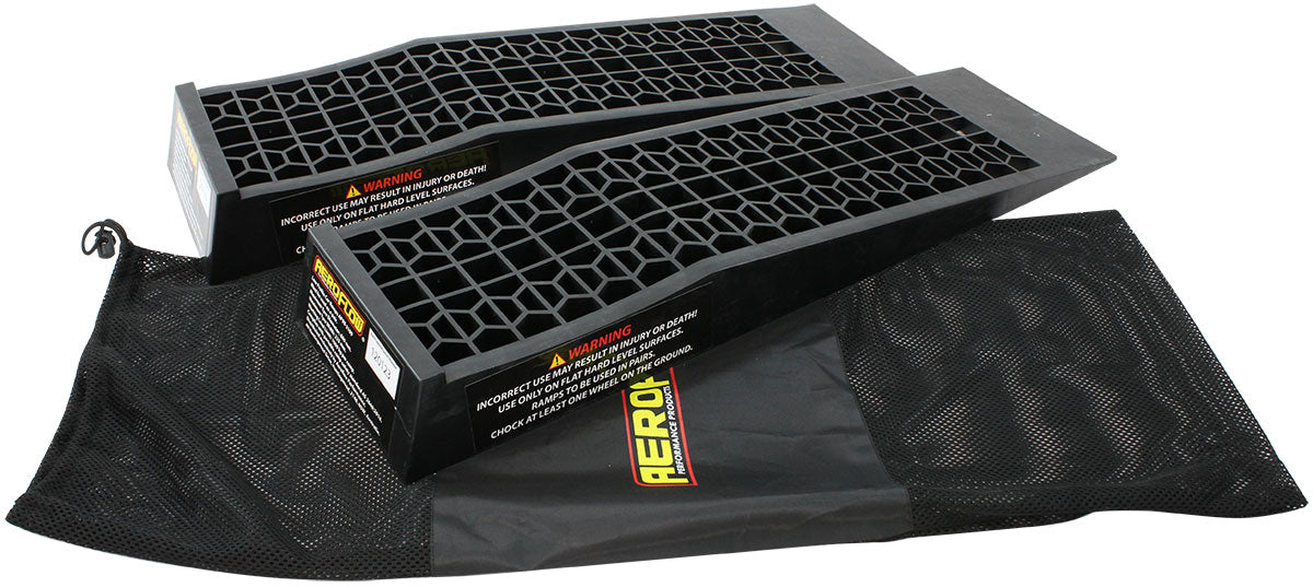 Aeroflow Low Profile Car Ramps (Pair) With Mesh Storage Bag
