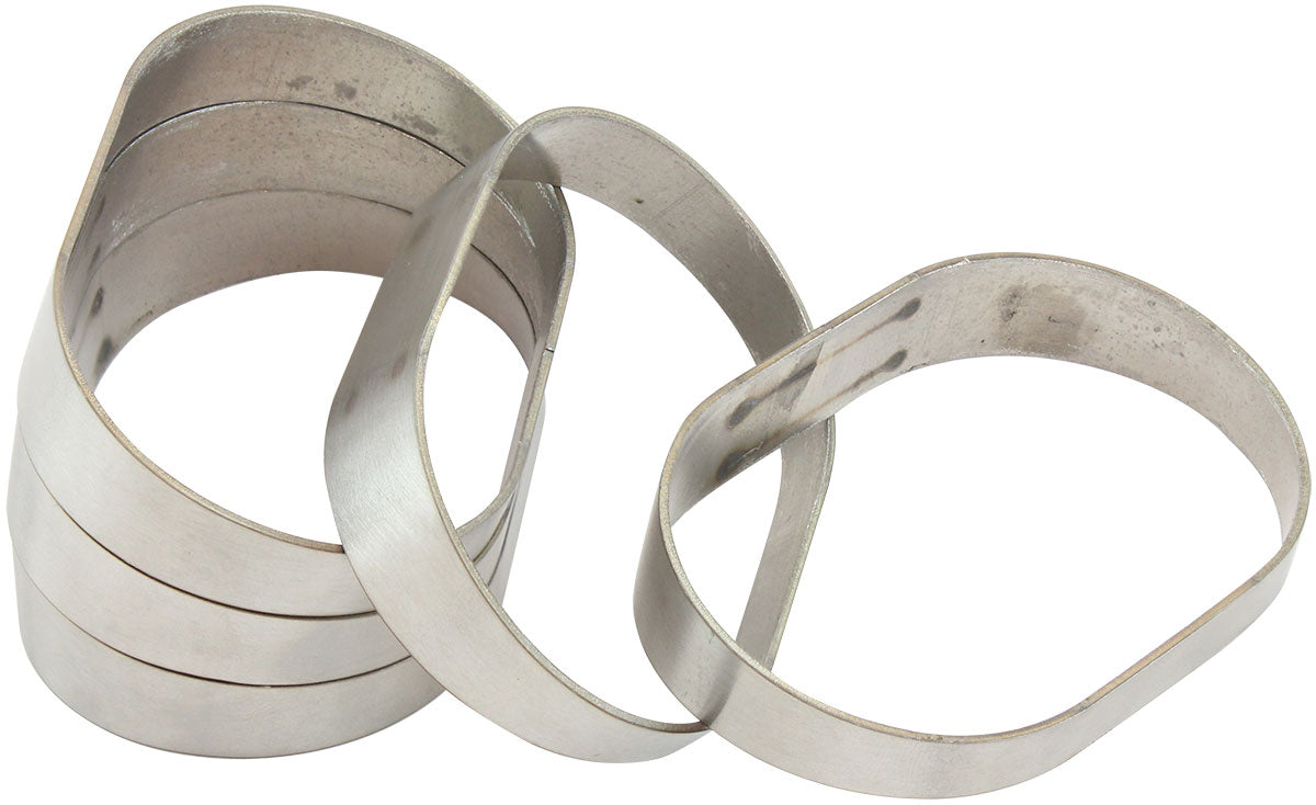 Aeroflow Stainless Steel 3" Oval Vertical Pie Cuts - Pack of 5 2-1/4" H x 3-1/2" W, 1/16" Wall