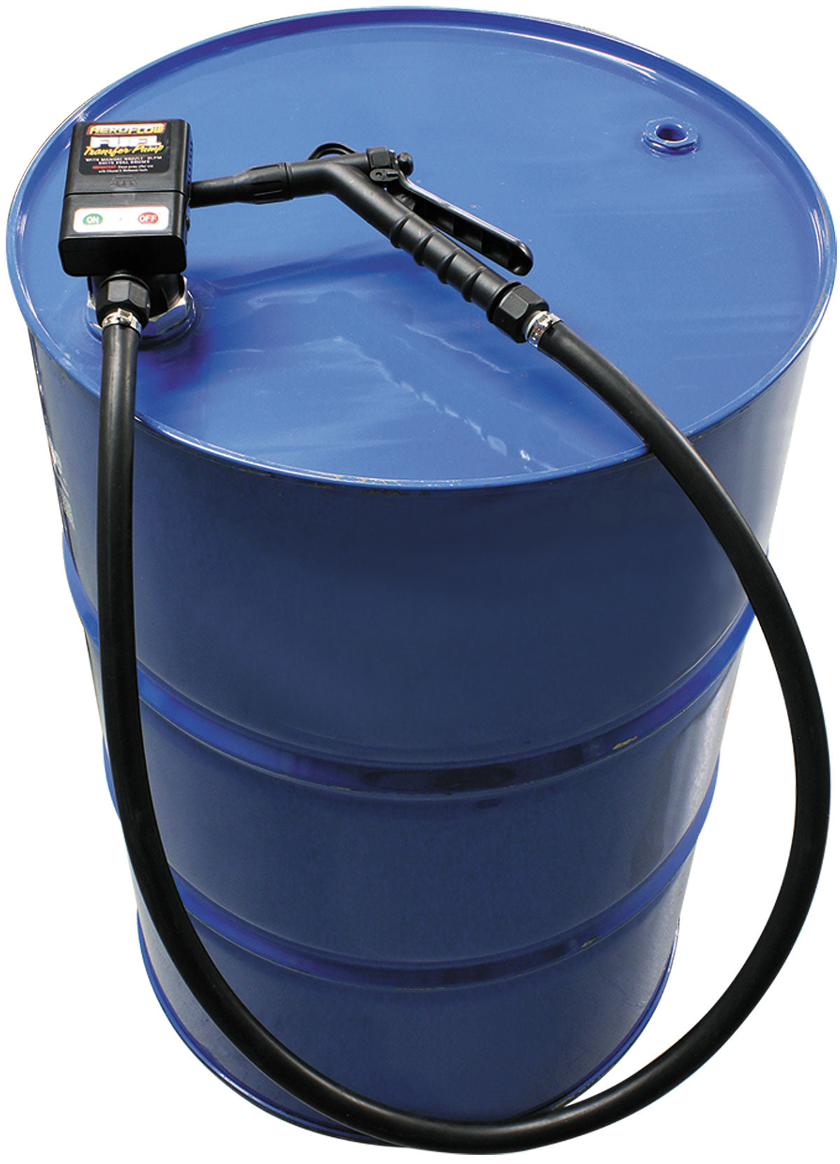 Aeroflow Battery Operated Fluid Transfer Pump Suits 205L Drum. Manual Trigger Nozzle. 9 L/min Max Flow Rate
