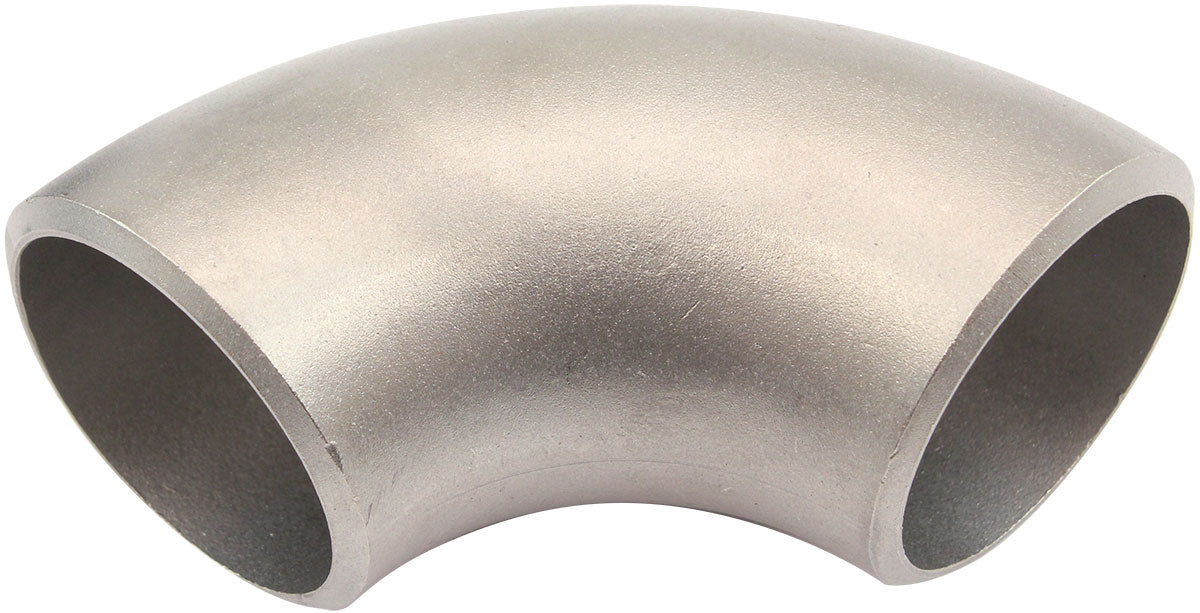 Aeroflow Thick Wall Stainless Pipe, 90° 45mm (1-5/8"), 3mm (1/8") Wall, 50mm Length, 1.5D Radius