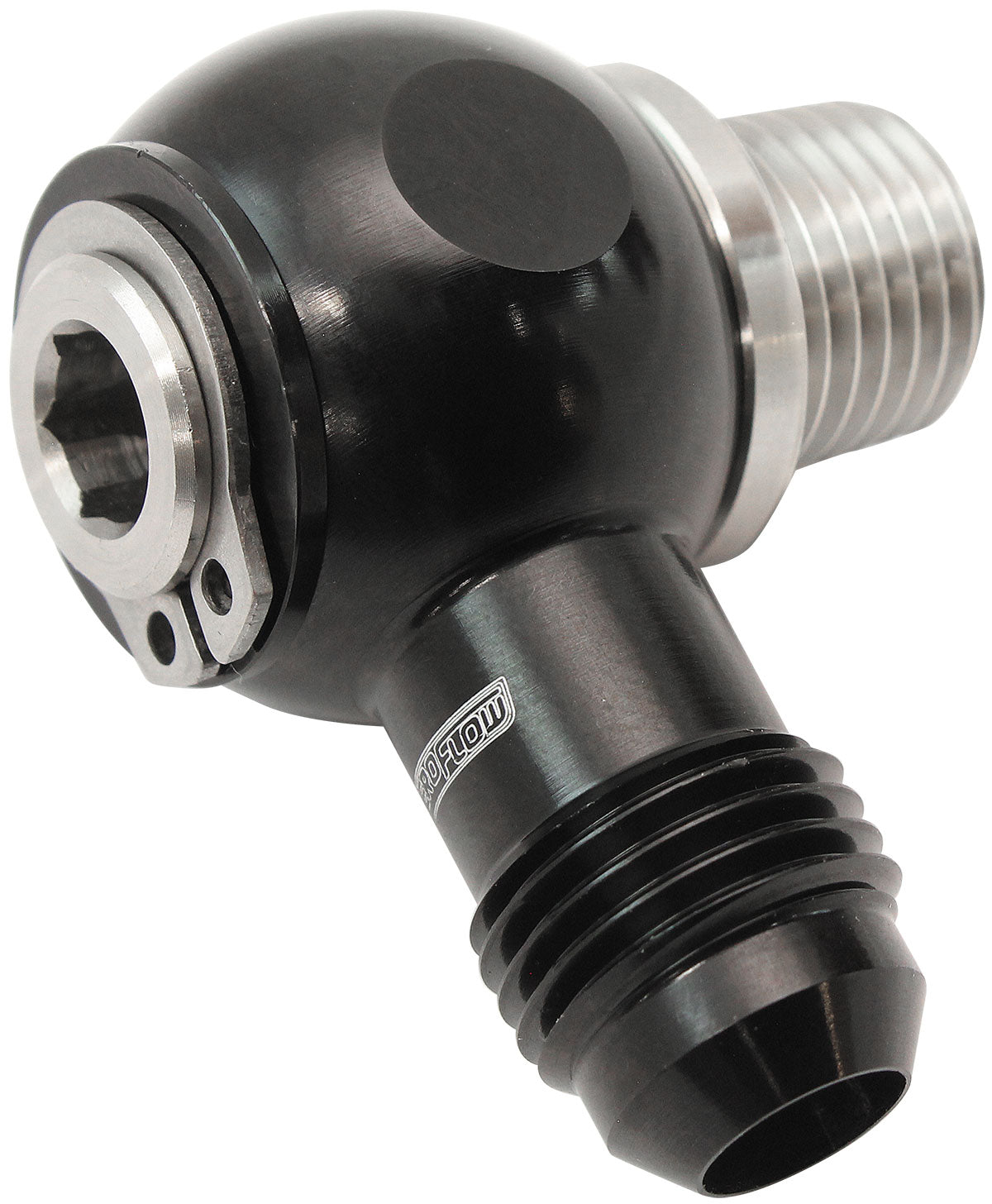 Aeroflow NPT to AN Banjo Stainless Steel 1/4" NPT to -6AN Aluminium Banjo