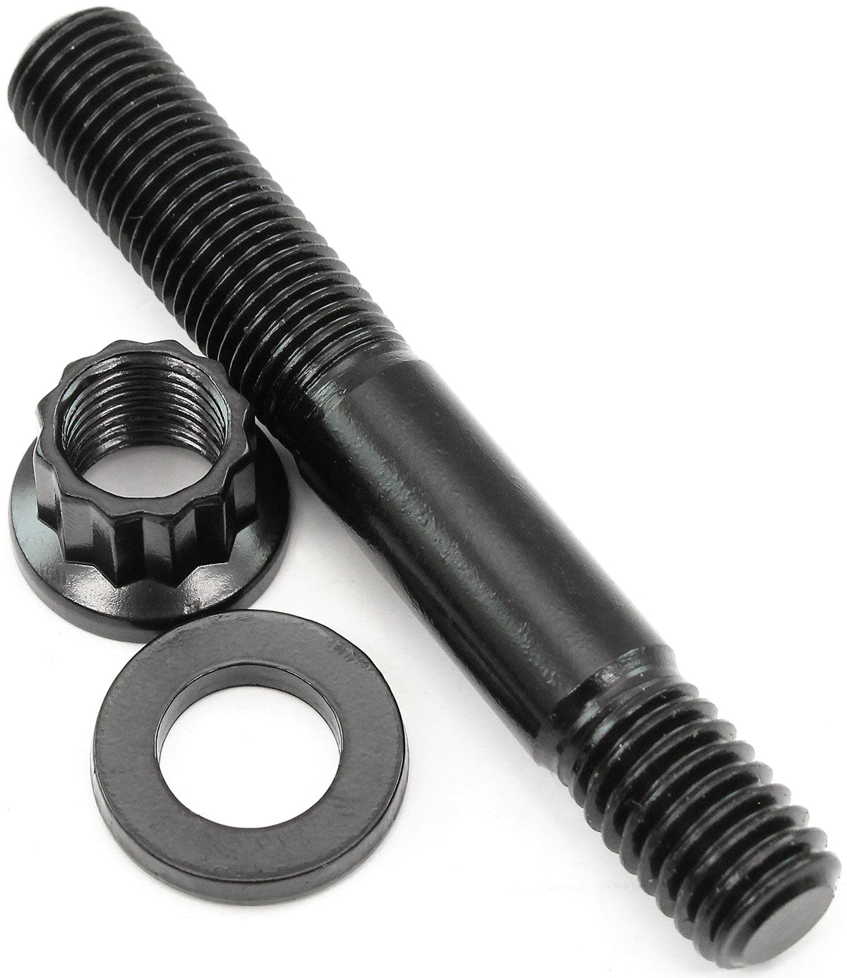 Aeroflow Small Block Chevy High Volume Oil Pump Stud Kit - Black Finish 12 Point Head and 8740 Grade Material