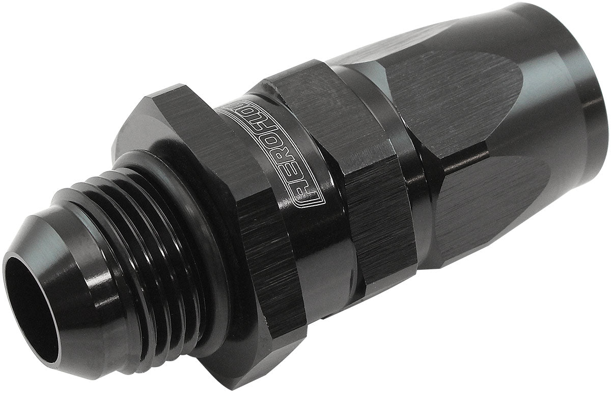 Aeroflow Male AN Swivel Straight Hose End -10AN to -10AN PTFE (Teflon®) Hose End Black Finish