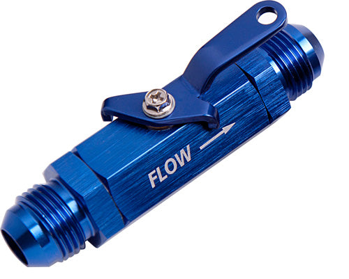 Shut Off Valve -6AN Blue Finish