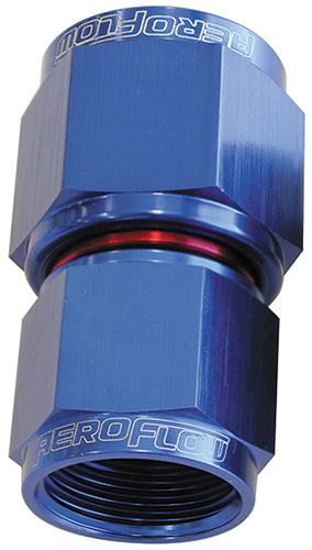 Female Swivel Coupler Reducer -6AN to -8AN Blue Finish