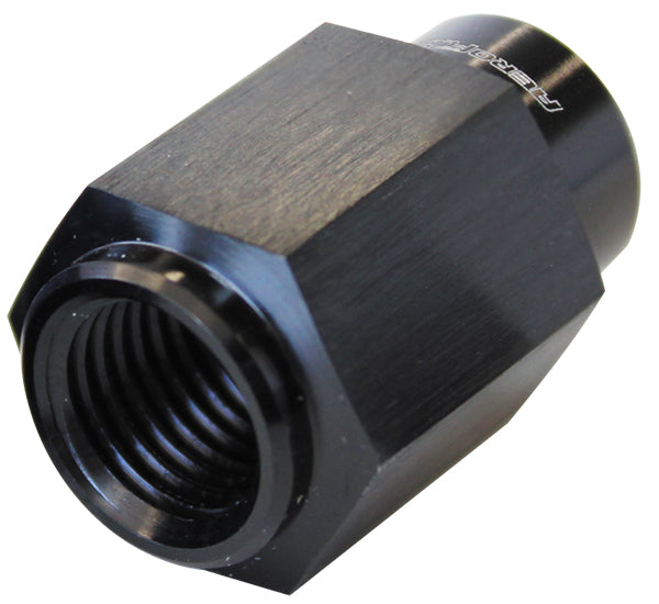 Fuel Pressure Gauge Adapter GM LS Series Engines, -4AN female to 1/8" NPT, Black finish