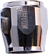 Hex Hose Finisher 1/2" (13mm) I.D Chrome Finish. Suits -4AN Hose