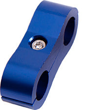 Billet Aluminium Dual Hose Separators 5/16" I.D., Blue Finish