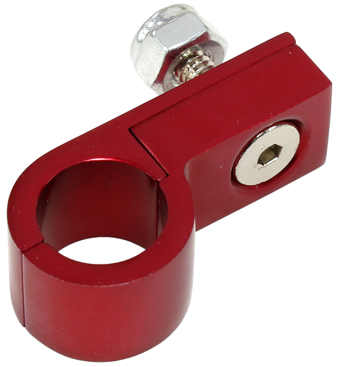 Billet Aluminium P-Clamp 1/2" (12.7mm) Red Finish