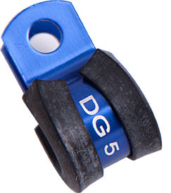 Cushioned P-Clamps 1-1/8" (38.5mm)I.D - BlueFinish Suits -16AN 100/450 Series & -12AN 400 Series.Sold As A 5 Pack
