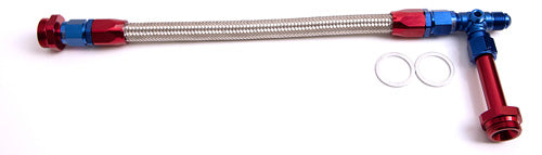 Carburettor Inlet Rail Kit -6AN Blue Finish. Suits Holley Dual Fuel Line With Single Or Dual Metering Block