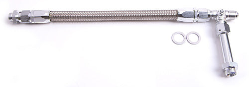 Carburettor Inlet Rail Kit -6AN Silver Finish. Suits Barry Grant/Demon Dual Fuel Line