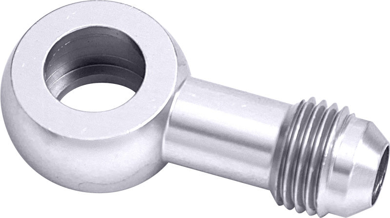 Alloy AN Banjo Fitting 5/8"-20 to -6AN -Silver Finish Suit Edelbrock Carb Fuel Inlet