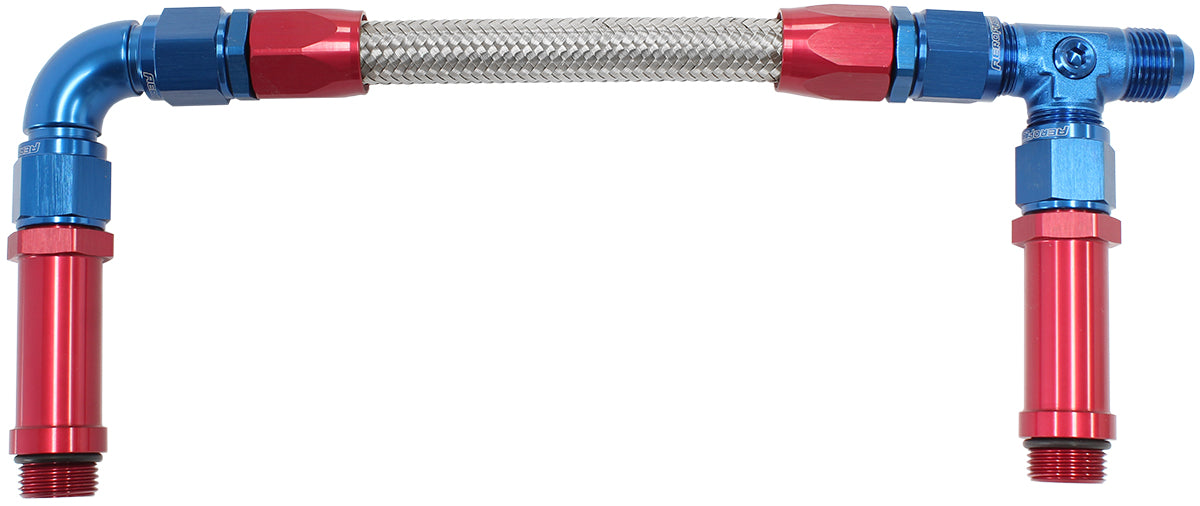 Carburettor Inlet Rail Kit -8AN Ultra HP Blue Finish. Suits Holley Ultra HP Aluminium Series Fuel Line