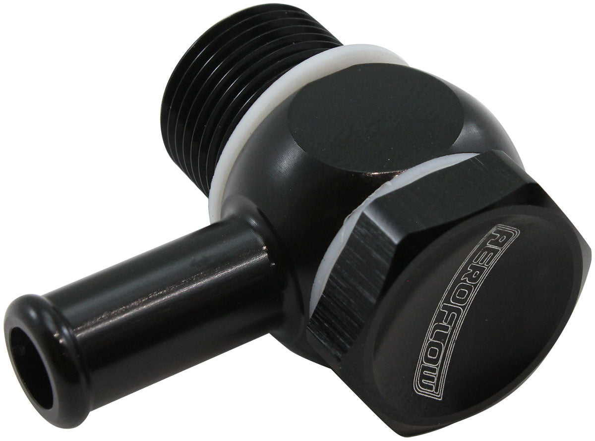 FiTech EFI Fuel Inlet Banjo 5/16" Barb Black Finish. Suits FiTech EFI Throttle Bodies