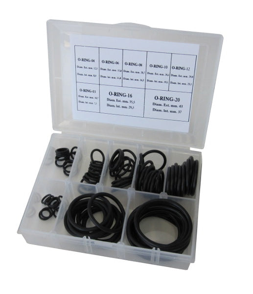 Buna N Rubber O-Ring Kit suit -3AN to -20AN Kit Contains 10 of Each Size