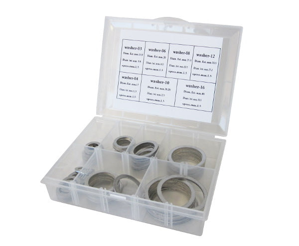 Aluminium Washer Kit suit -3AN to -20AN Kit Contains 10 of Each Size