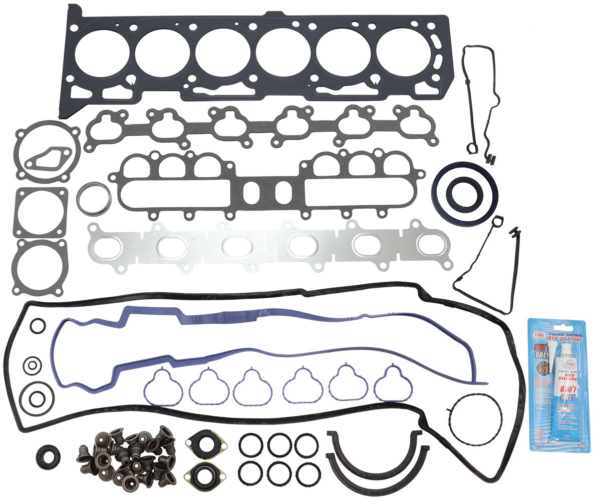 Aeroflow Full Engine Gasket Set, Ford 'Barra' 6 Cyl. Fits Ford BA-BF, FG-FG-X, Territory 'Barra' 6 Cyl. inc Turbo