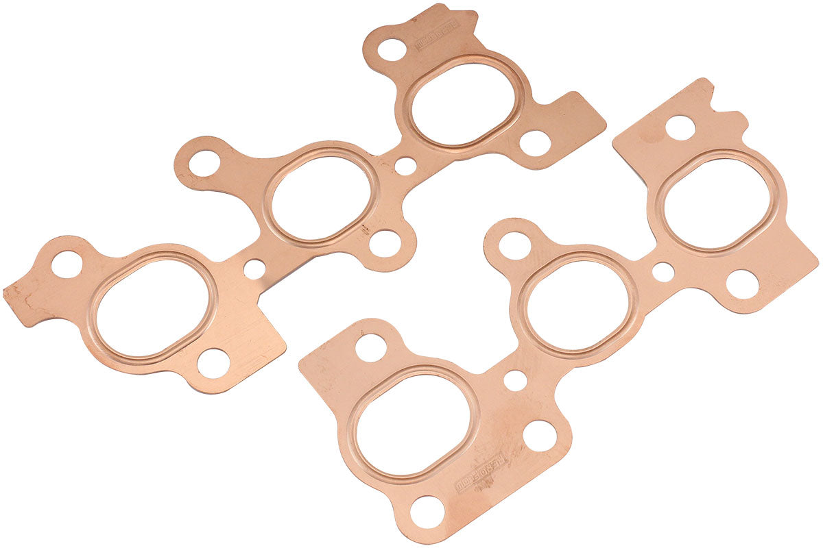 Toyota 2JZ GTE Copper Embossed Exhaust Gasket Suit Toyota 2JZ Turbo with 2.283" x 1.614"Port Size