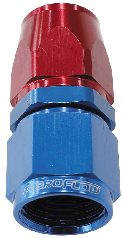 200 / 570 Series PTFE Straight Hose End -6AN Blue/Red Finish. Suits 200 & 250 Series Hose