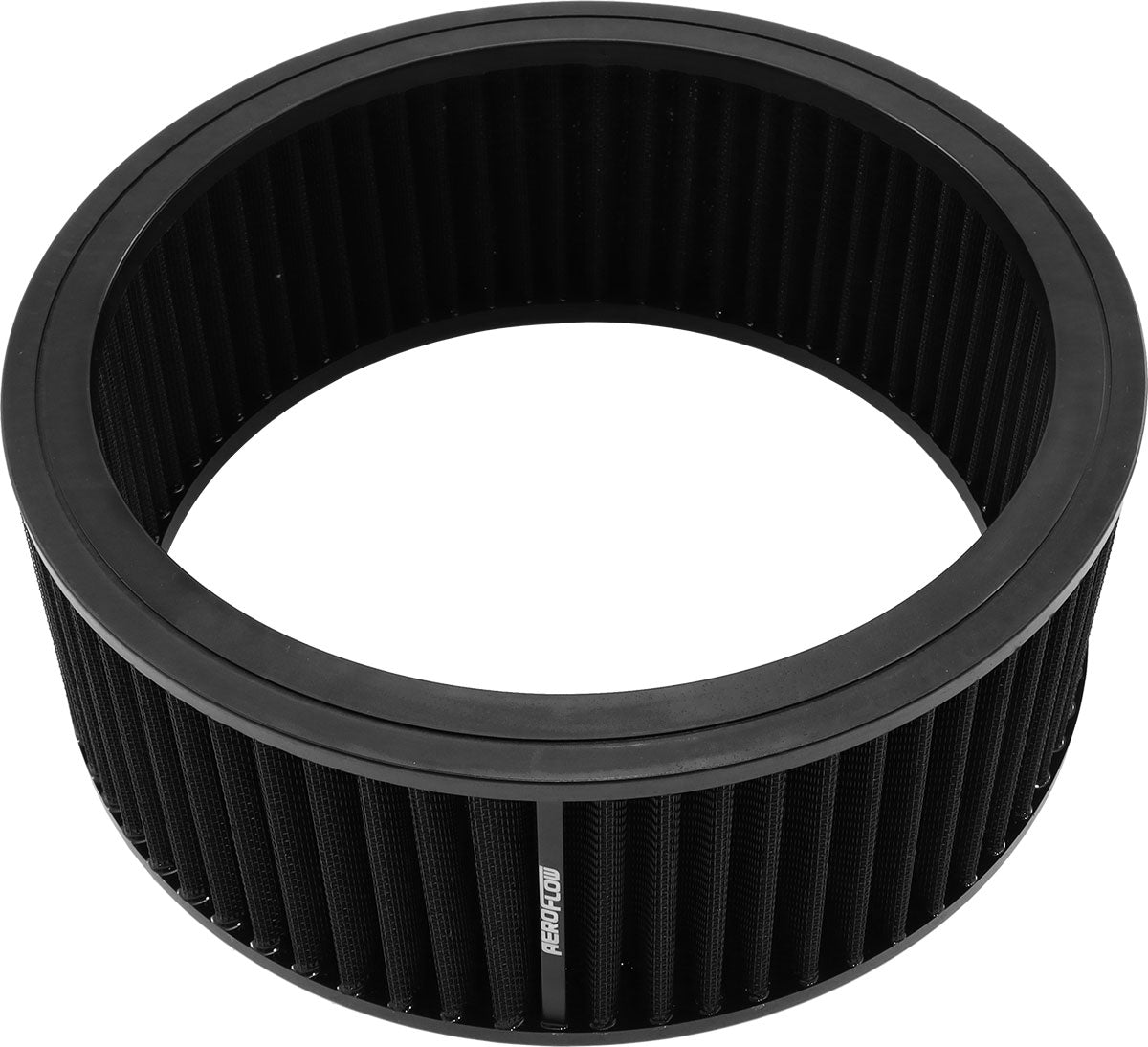 Aeroflow Replacement Round Air Filter Element 11" x 4", washable black cotton filter element