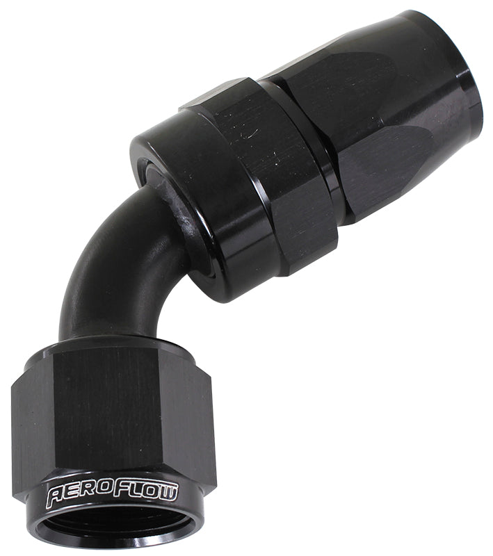 200 Series PTFE 60° Hose End -4AN Black Finish. Suits 200 & 250 Series Hose