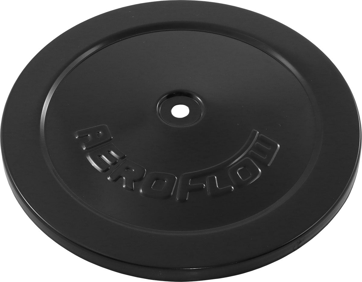 Aeroflow Air cleaner Top Plate Only Suit 6-3/8" O.D Filter, Steel Black
