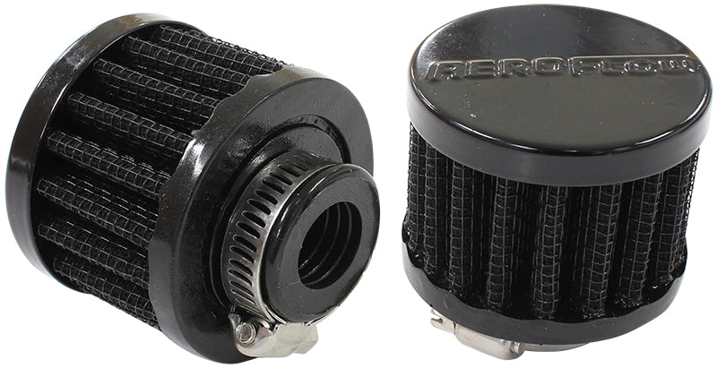 Black Clamp On Breather 2" (50.8mm) O.D. x 1-1/2" (38mm) High, 5/8" (16mm) Flange Inside Diameter