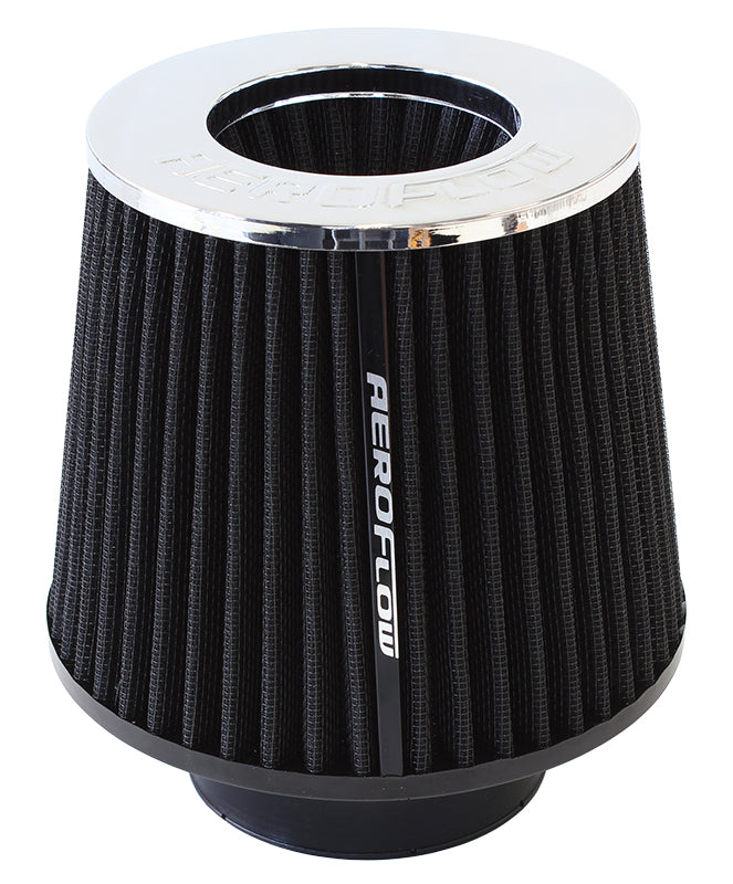 Universal 3" (76mm) Clamp-On Steel Top Inverted Tapered Pod Filter with Chrome End 5" (127mm) High x 6" (153mm) Base O.D x 5-1/4" (133mm) Top O.D