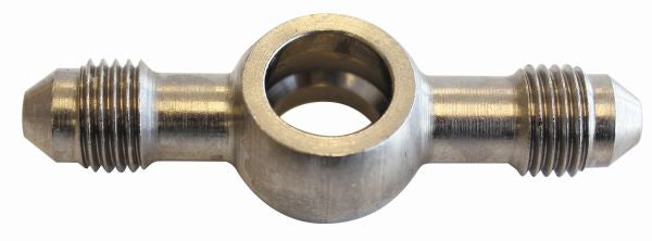 Aeroflow Stainless Steel Banjo with Double AN Fitting 11.2mm (7/16") Double Ended Banjo to -4AN Male
