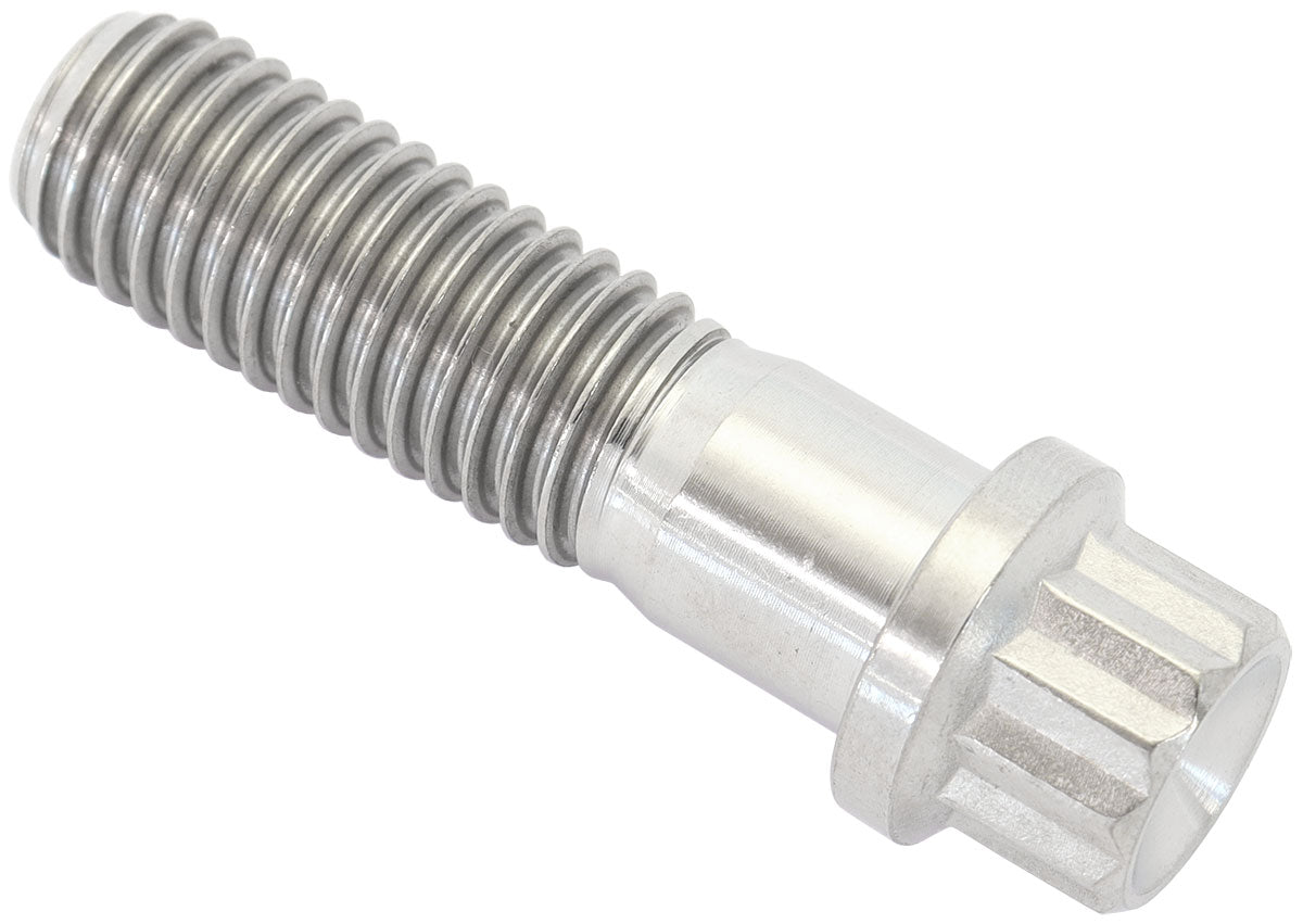 Aeroflow M10 x 1.50mm, UHL 35mm Titanium Bolt 12 Point Head, Natural Finish, Sold Single