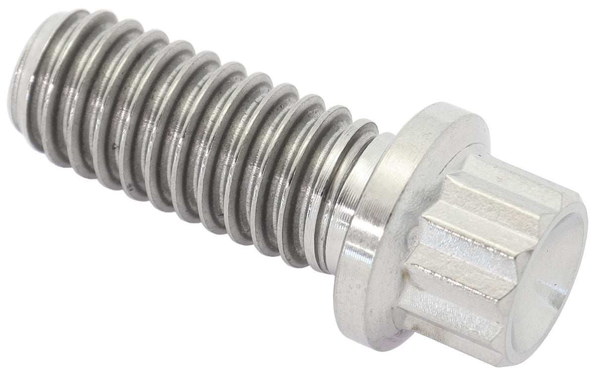 Aeroflow 5/16-18", UHL 3/4" Titanium Bolt 12 Point Head, Natural Finish, Sold Single