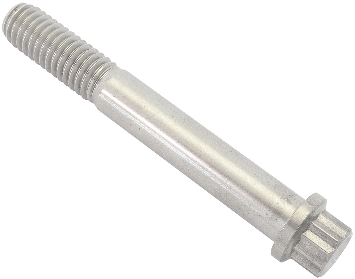 Aeroflow 3/8-16", UHL 2-3/4" Titanium Bolt 12 Point Head, Natural Finish, Sold Single