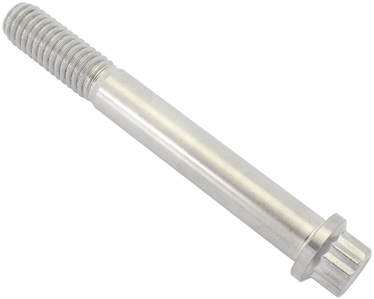 Aeroflow 3/8-16", UHL 3" Titanium Bolt 12 Point Head, Natural Finish, Sold Single