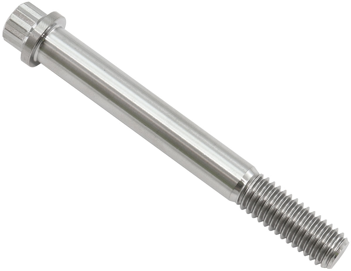 Aeroflow 3/8-16", UHL 3-1/4" Titanium Bolt 12 Point Head, Natural Finish, Sold Single