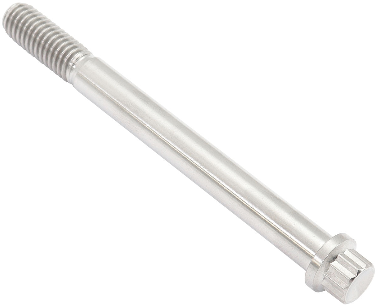 Aeroflow 3/8-16", UHL 4" Titanium Bolt 12 Point Head, Natural Finish, Sold Single