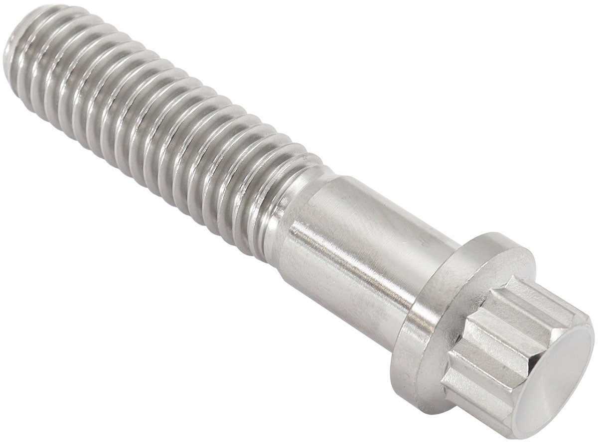 Aeroflow 7/16-14", UHL 2" Titanium Bolt 12 Point Head, Natural Finish, Sold Single