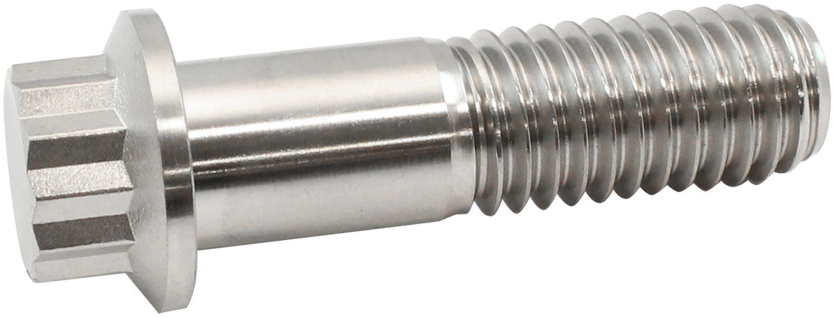 Aeroflow 1/2-13", UHL 1-3/4" Titanium Bolt 12 Point Head, Natural Finish, Sold Single