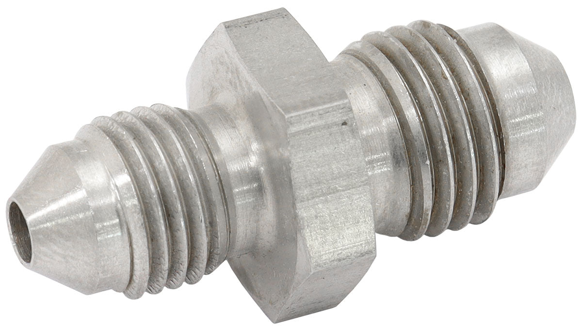 Stainless Steel Male Flare Stepped Union Fitting Male -4AN to Male -3AN (Short)