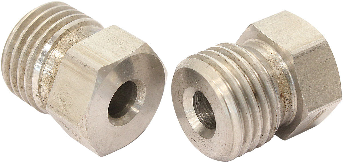 Stainless Steel Inverted Flare Tube Nuts (Pair) 9/16"-18 to 3/16" Hard Line