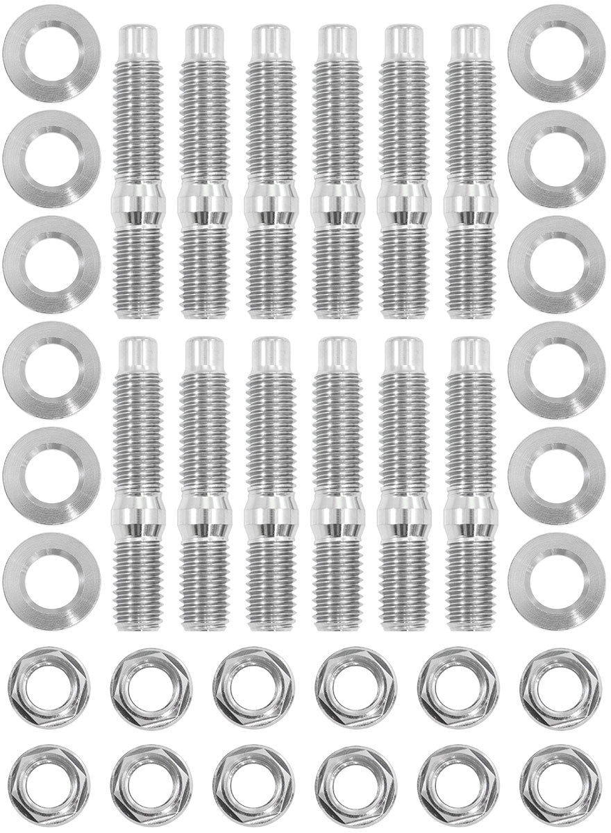 Aeroflow Ttianium 6 Point Hex Header Stud Kit Nissan RB26 Engine