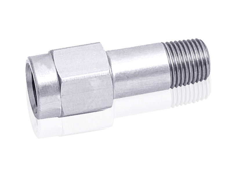 NPT Male-Female Extension 1/2" Silver Finish. ExtensionLength is 2" (50.8mm)