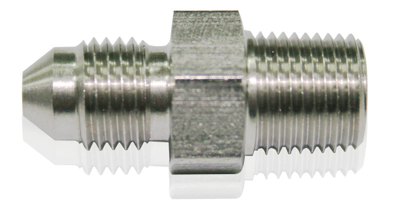 Stainless Steel NPT Male to AN Fitting 1/8" NPT to Male -3AN