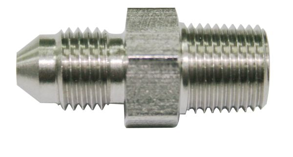 Stainless Steel NPT Male to AN Fitting 1/4" NPT to Male -3AN