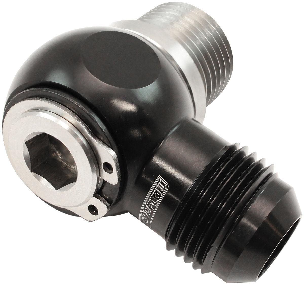 Aeroflow NPT to AN Banjo Stainless Steel 1/2" NPT to -10AN Aluminium Banjo