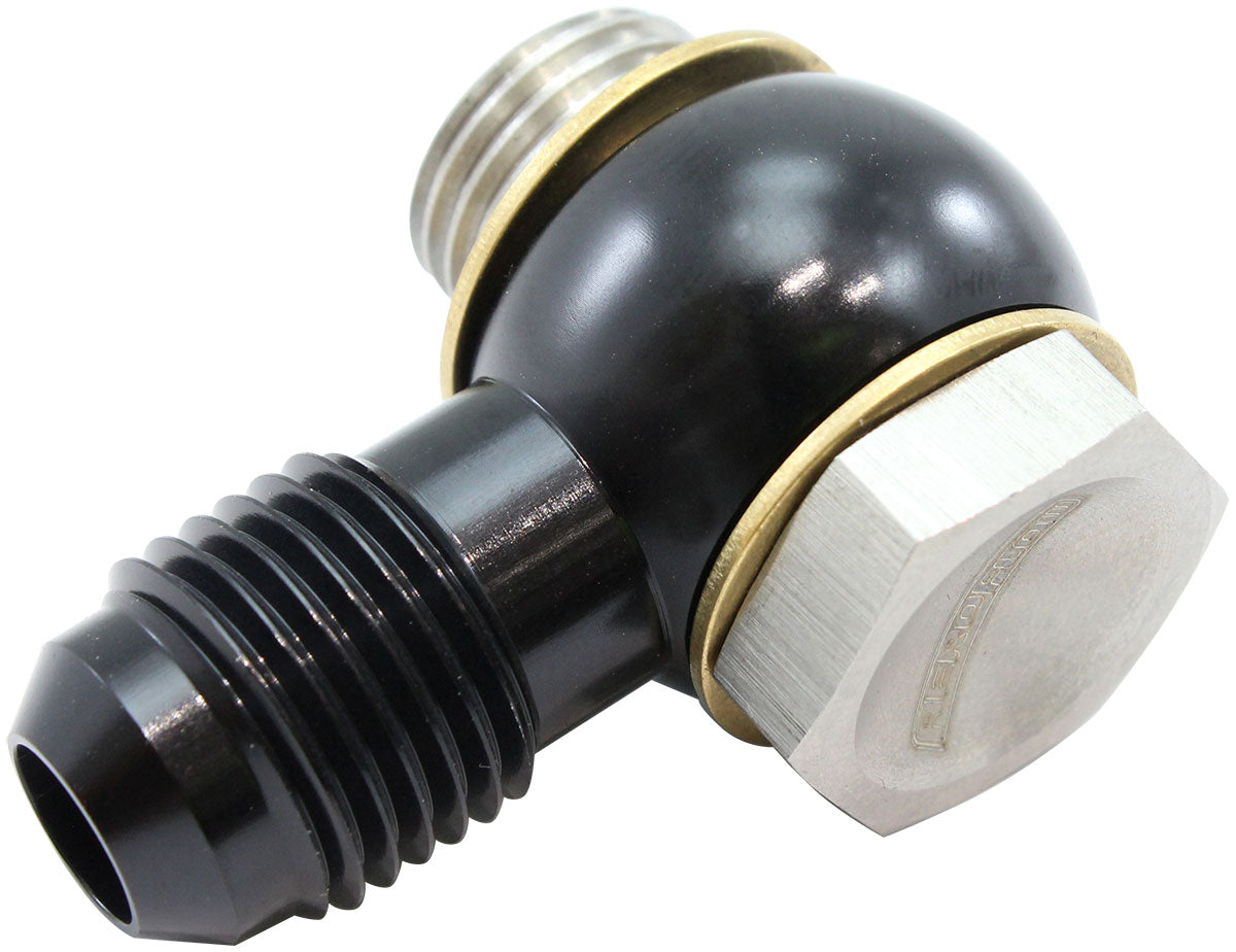 Aeroflow 1/4" NPSM Short Stainless Steel Banjo Bolt and Aluminium -6AN Banjo Suit GM 4L80E Transmission Cooler Fittings
