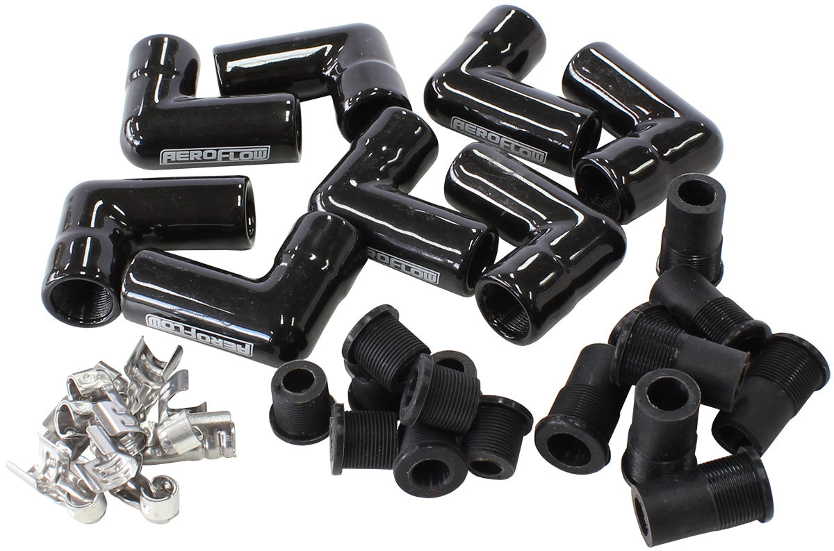 Xpro Ceramic 90° Boot & Terminal Kit, 8 Pack Contains 8 x Boots & 8 x Terminals