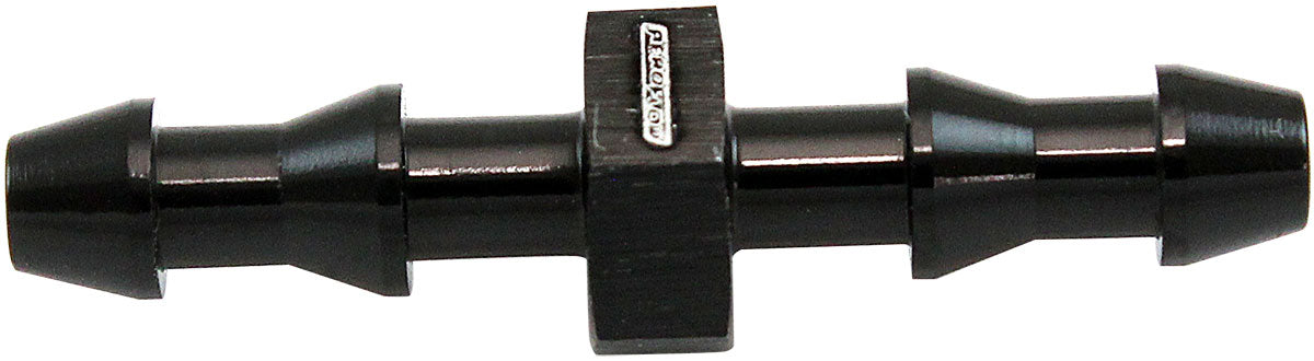 Male to Male 4mm (5/32") Barb Push Lock Adapter Black Finish