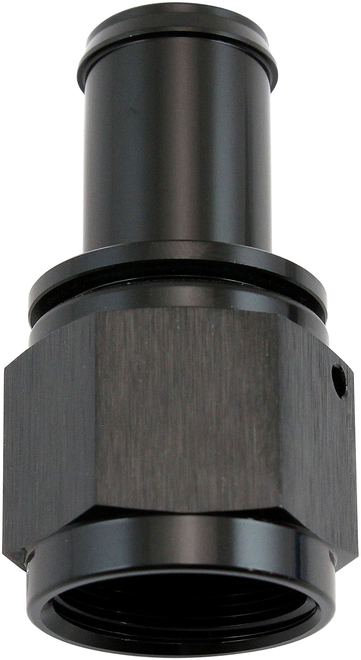 Straight Hose Barb 5/8" to -10AN Female Black Finish