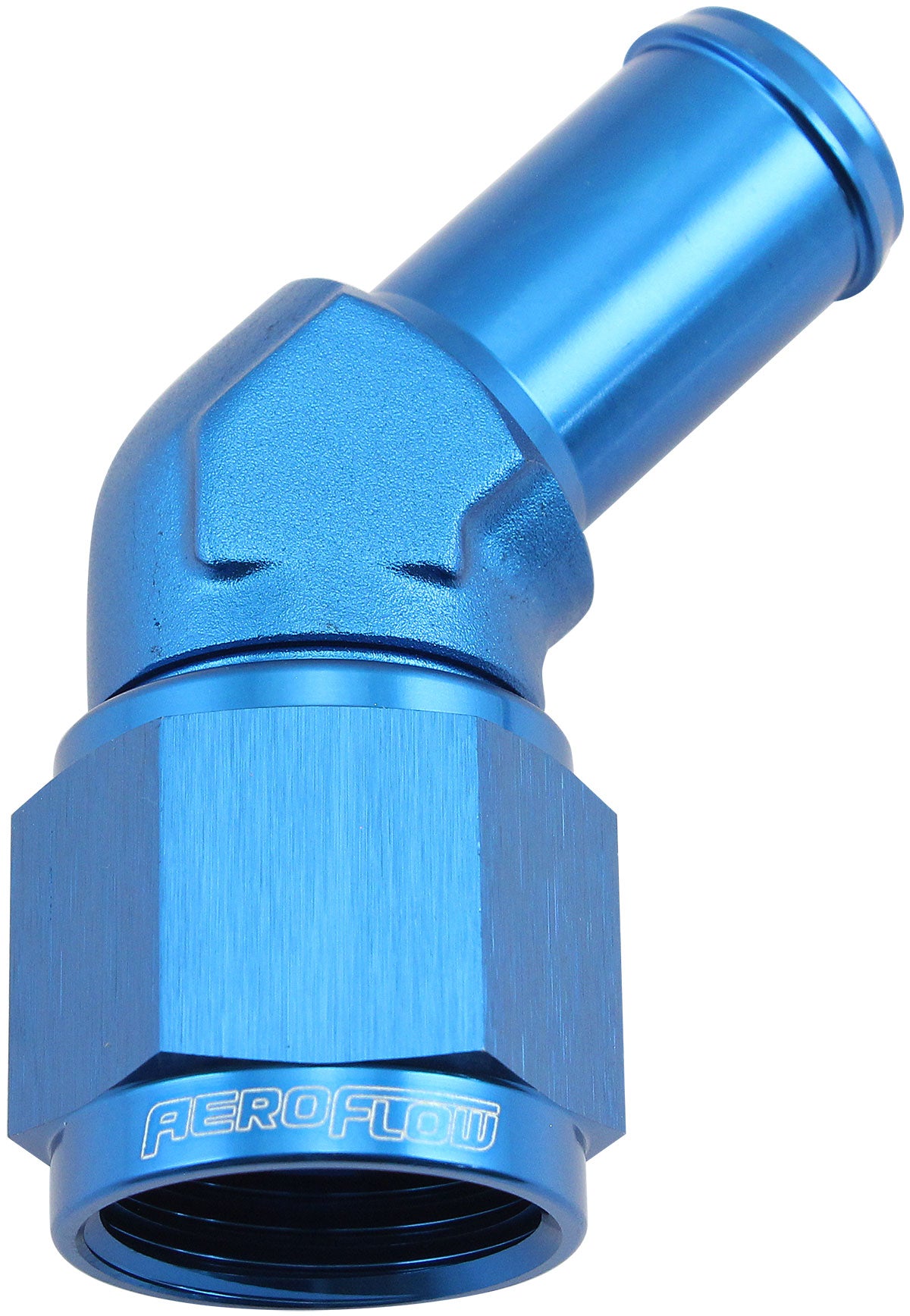 45° Hose Barb 5/8" to -10AN Blue Finish
